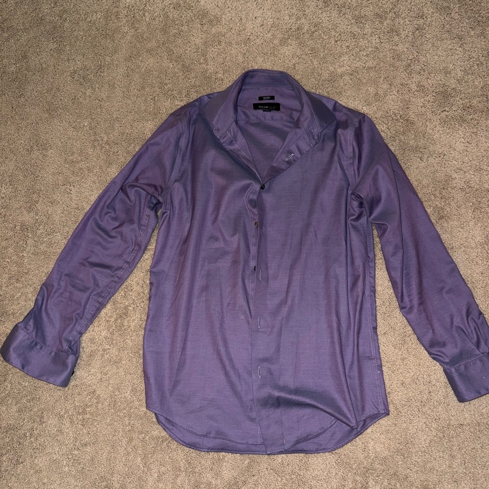 Kenneth Cole Men's Lavender Dress Shirt